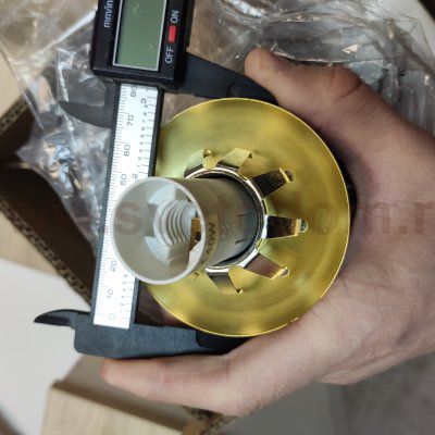 Плафон стекло матовое под пружины 150мм (46мм посадка) MOD048WL/PL/CL Nostalgia