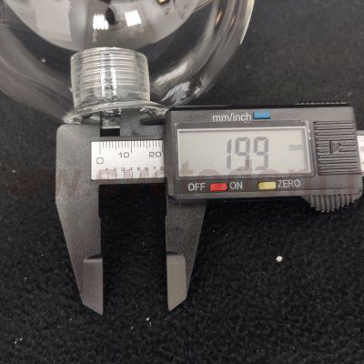 Плафон стекло шар прозрачный 100мм с резьбой G9 20мм MOD547/545 Dallas