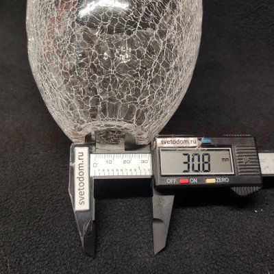 Плафон стекло матовое с узором 120*140мм E14 (31мм посадка) RC145 Sabina