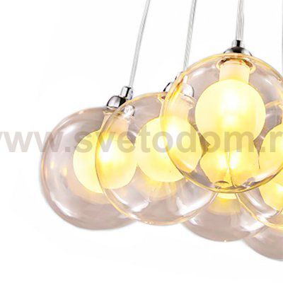 Плафон стекло прозрачное двойное 120мм с резьбой G9 20мм MD2063 Bocci Clear