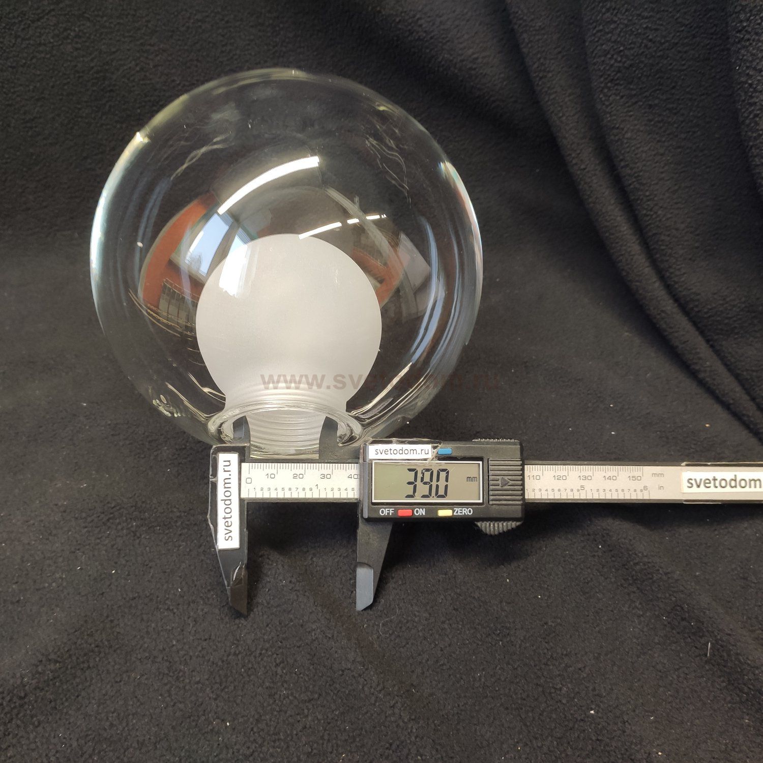 Плафон стекло двойное шар 150мм под резьбу 39мм MOD521 Basic form