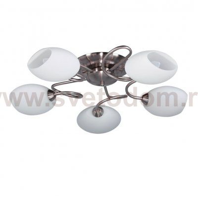 Плафон стекло матовый E14 160*133мм MW light / De markt 2670129 Фиеста