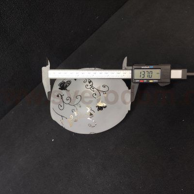 Плафон стекло с узором E14 137*125мм MW / De 267013 Фиеста