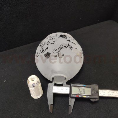 Плафон стекло с узором E14 137*125мм MW / De 267013 Фиеста