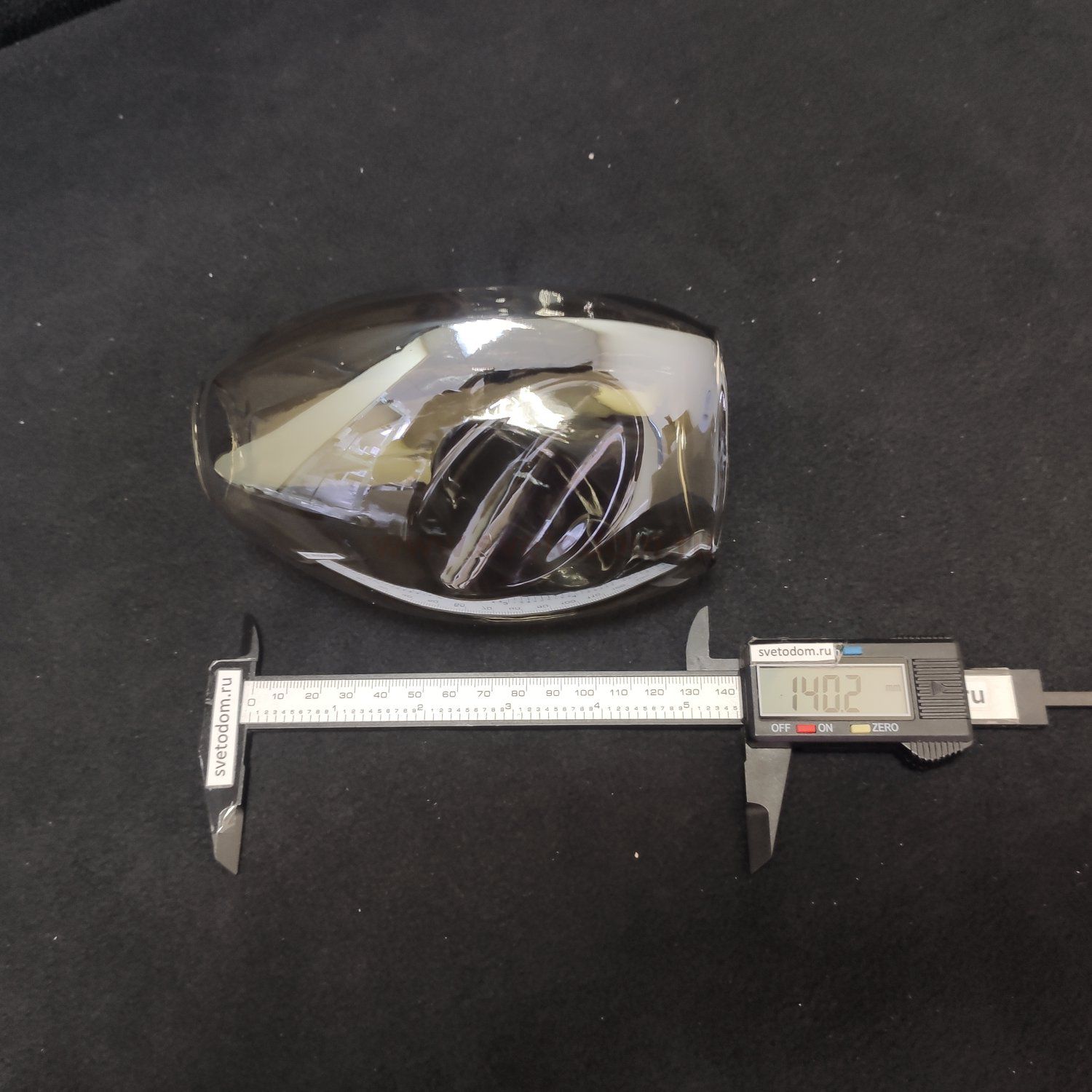 Плафон стекло янтарное 100*140мм E14/E27 (33мм посадка) Lumion 4563 FAWN