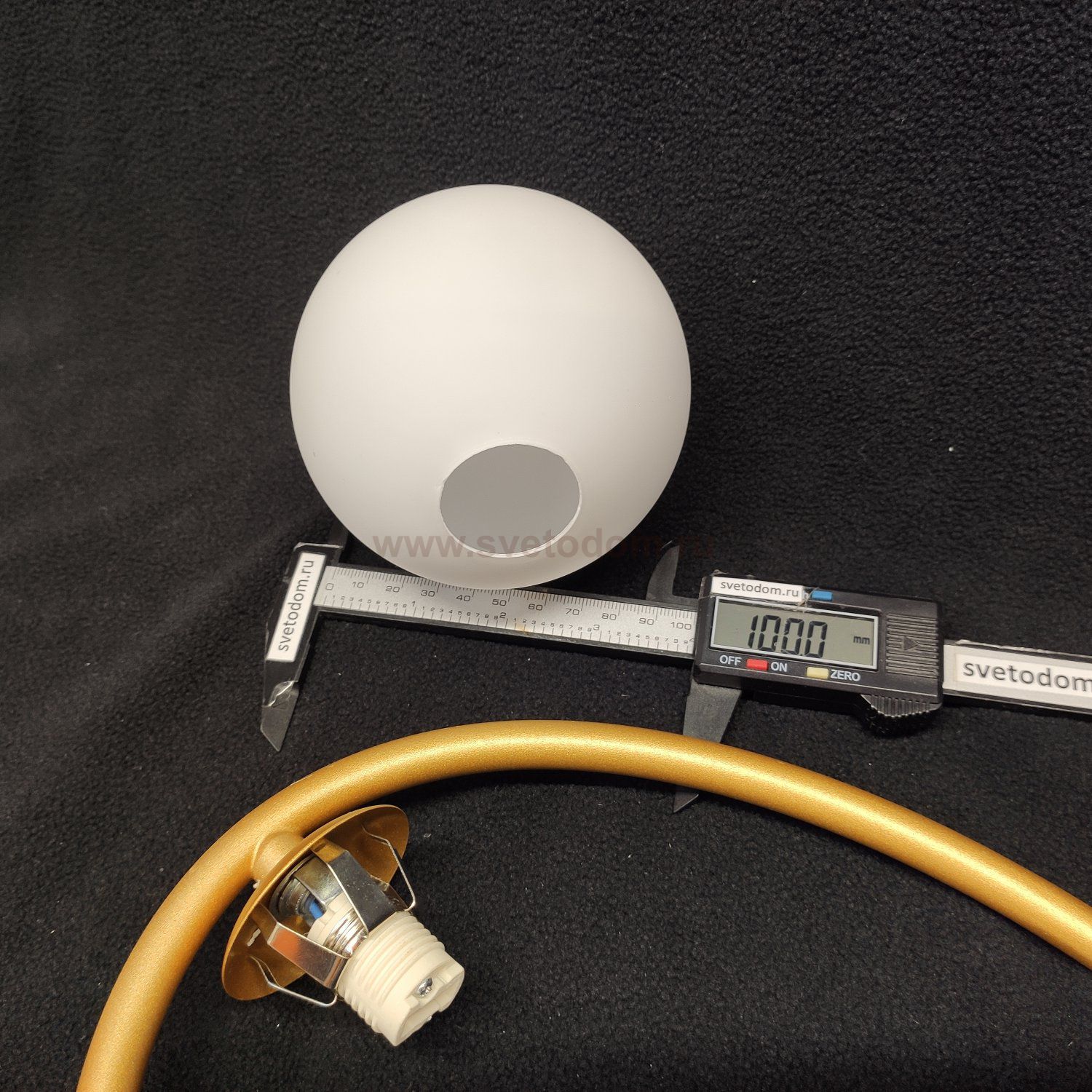 Плафон стекло шар матовый 100мм (30мм посадка) Odeon light 4808/4806 Slota