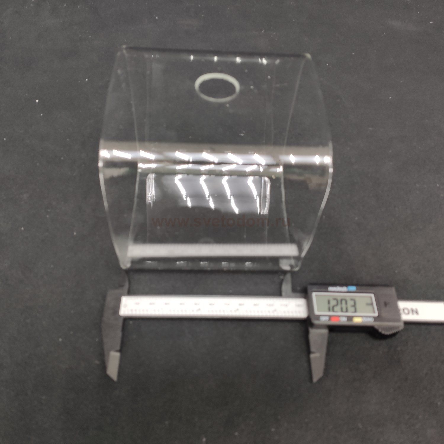 Плафон стекло прозрачное квадрат 120*120мм G9 (22мм посадка) Ст лючи SL602