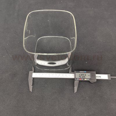 Плафон стекло прозрачное квадрат 120*120мм G9 (22мм посадка) Ст лючи SL602