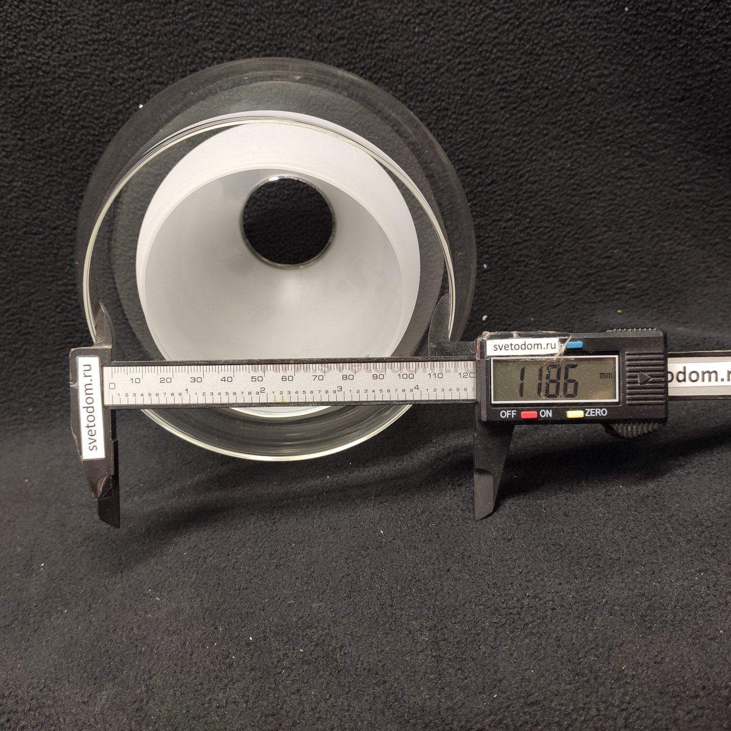 Плафон двойной стекло 150*123мм Е27 (44мм посадка) Омни OML-54711 Maluventu