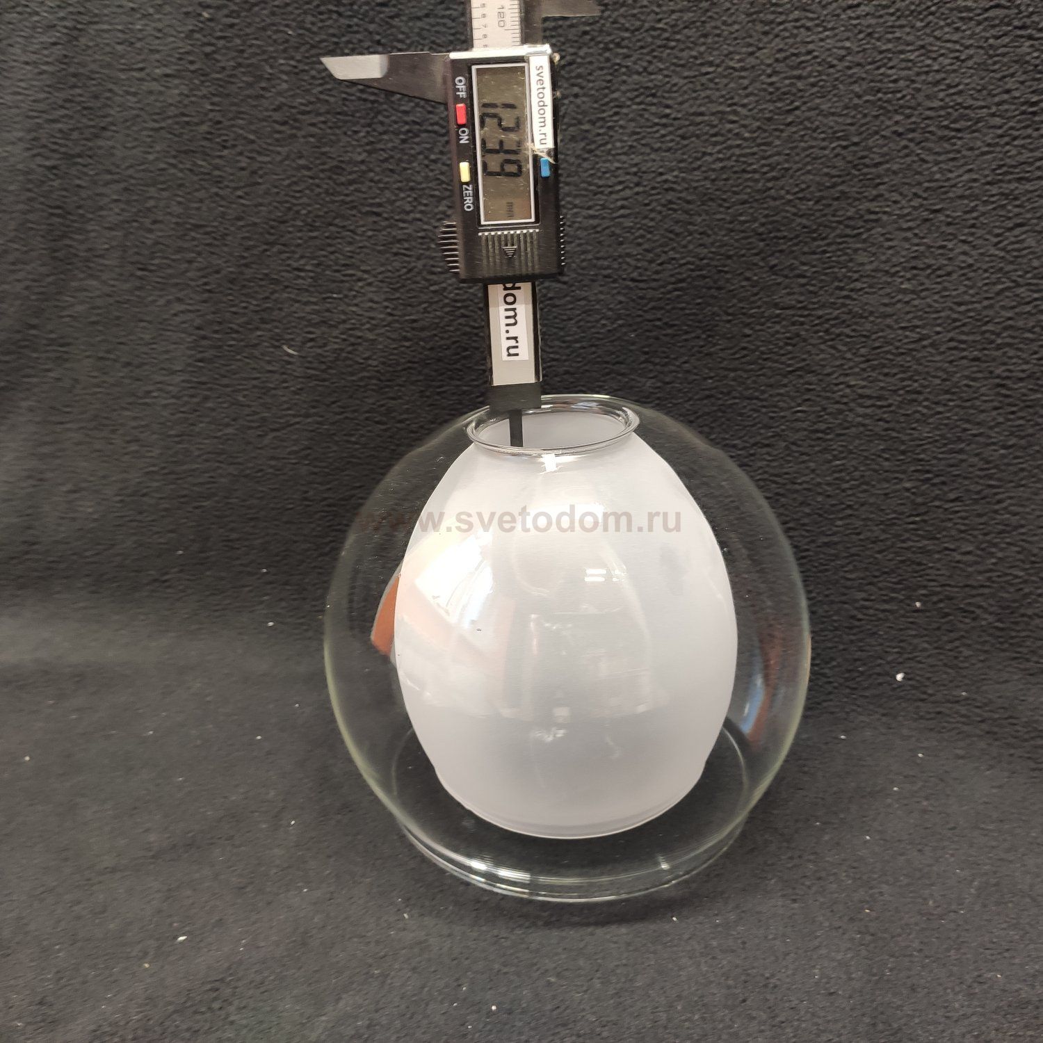 Плафон двойной стекло 150*123мм Е27 (44мм посадка) Омни OML-54711 Maluventu