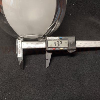 Плафон двойной стекло 150*123мм Е27 (44мм посадка) Омни OML-54711 Maluventu