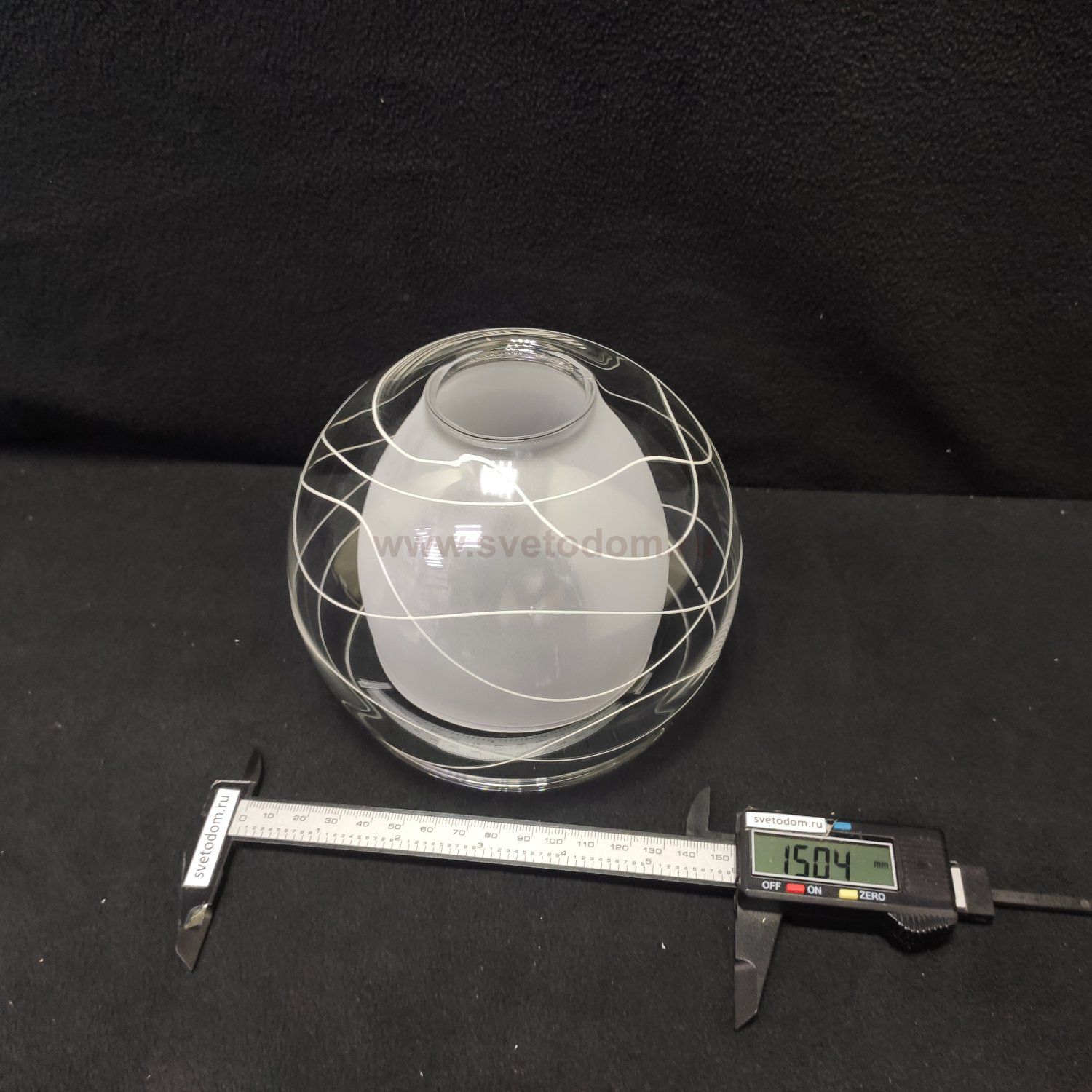 Плафон стекло двойное 150*115мм Е27 (45мм посадка) Омни OML-28311/28313 Saragossa