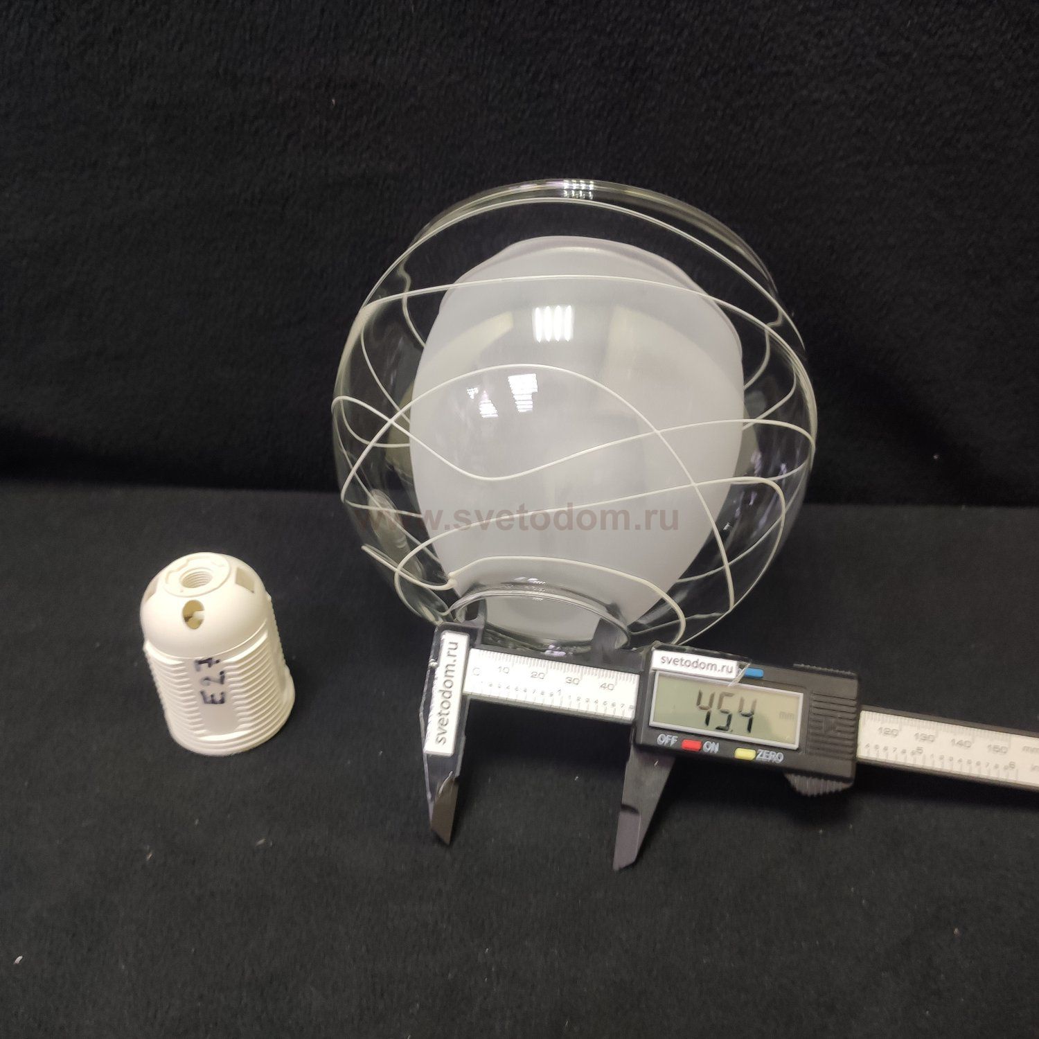 Плафон стекло двойное 150*115мм Е27 (45мм посадка) Омни OML-28311/28313 Saragossa