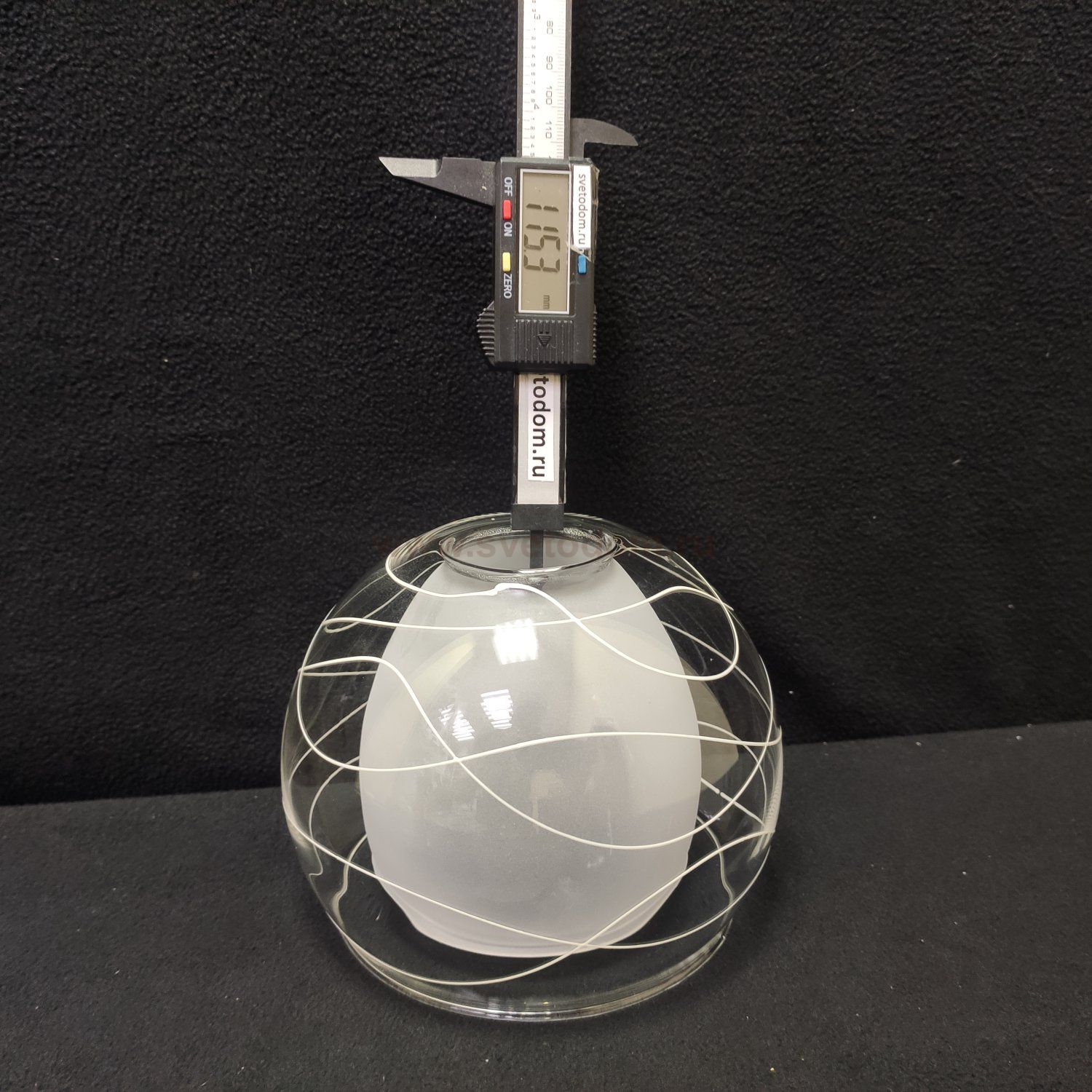 Плафон стекло двойное 150*115мм Е27 (45мм посадка) Омни OML-28311/28313 Saragossa