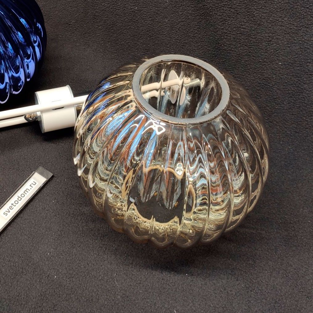 Плафон стекло тонированный 150мм с двумя отверстиями 57мм APL.608.11 Zhizel