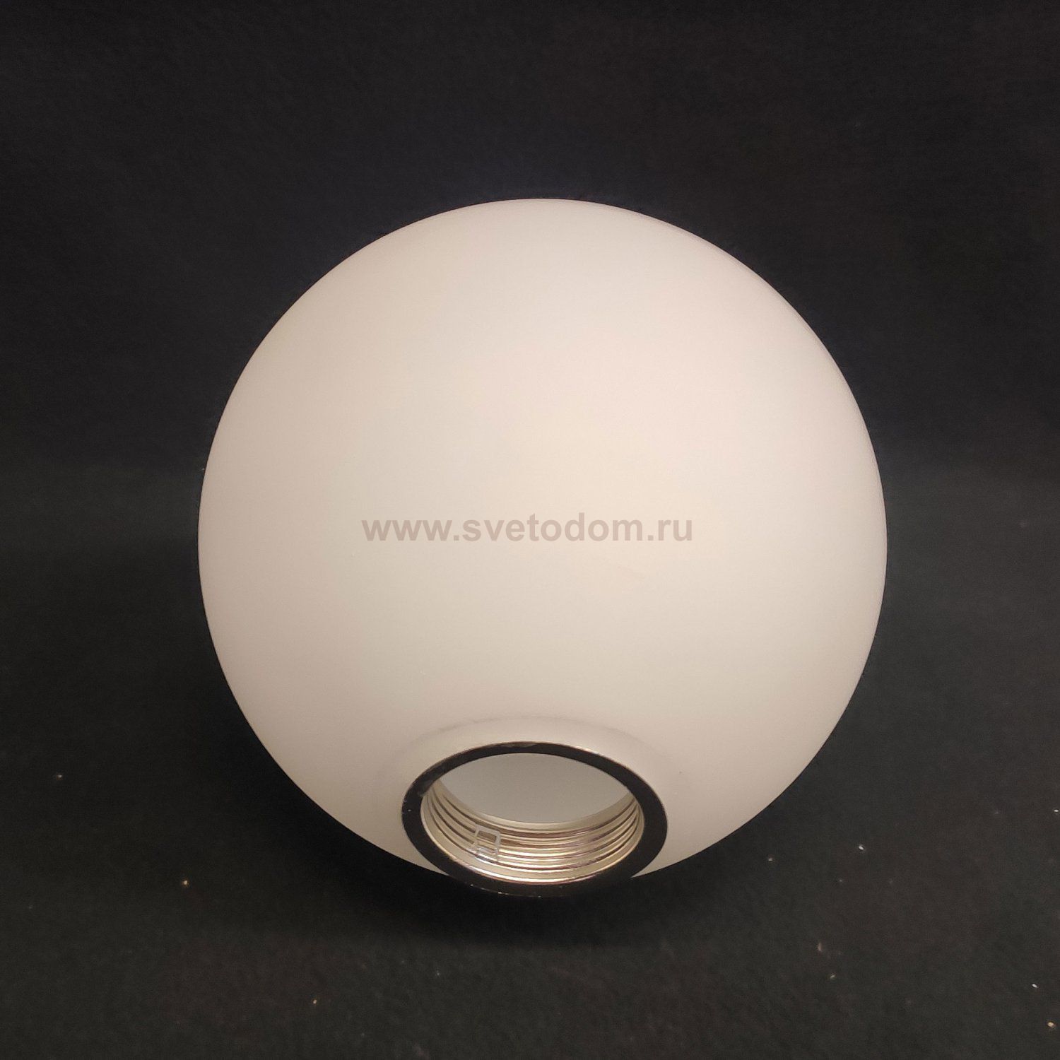 Плафон стекло шар матовый белый 150мм с резьбой Е27 40мм Kink Light ...