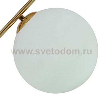 Плафон шар белый матовый 300мм с резьбой 49мм бронза SL1148 CODDA