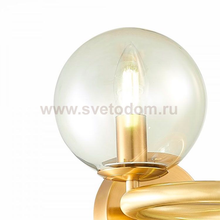 Плафон стекло янтарный 150мм с резьбой 37мм SL1162 GORIZIA