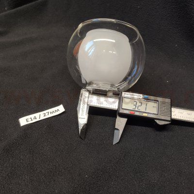 Плафон стекло двойное белое+матовое 100*75мм E14 (32мм посадка) Lussole LSP-0141 CHUICHU