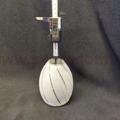 Плафон стекло с узором 95*115мм E14 (38мм посадка) Velante 771-107