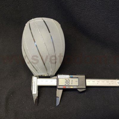 Плафон стекло с узором 95*115мм E14 (38мм посадка) Velante 771-107