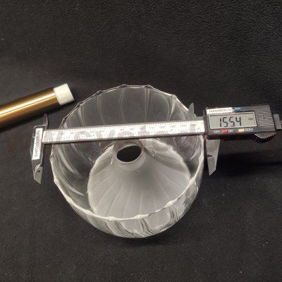 Плафон стекло двойное 150*100мм с резьбой 20мм для светильников Vele Luce vl5454p kelly