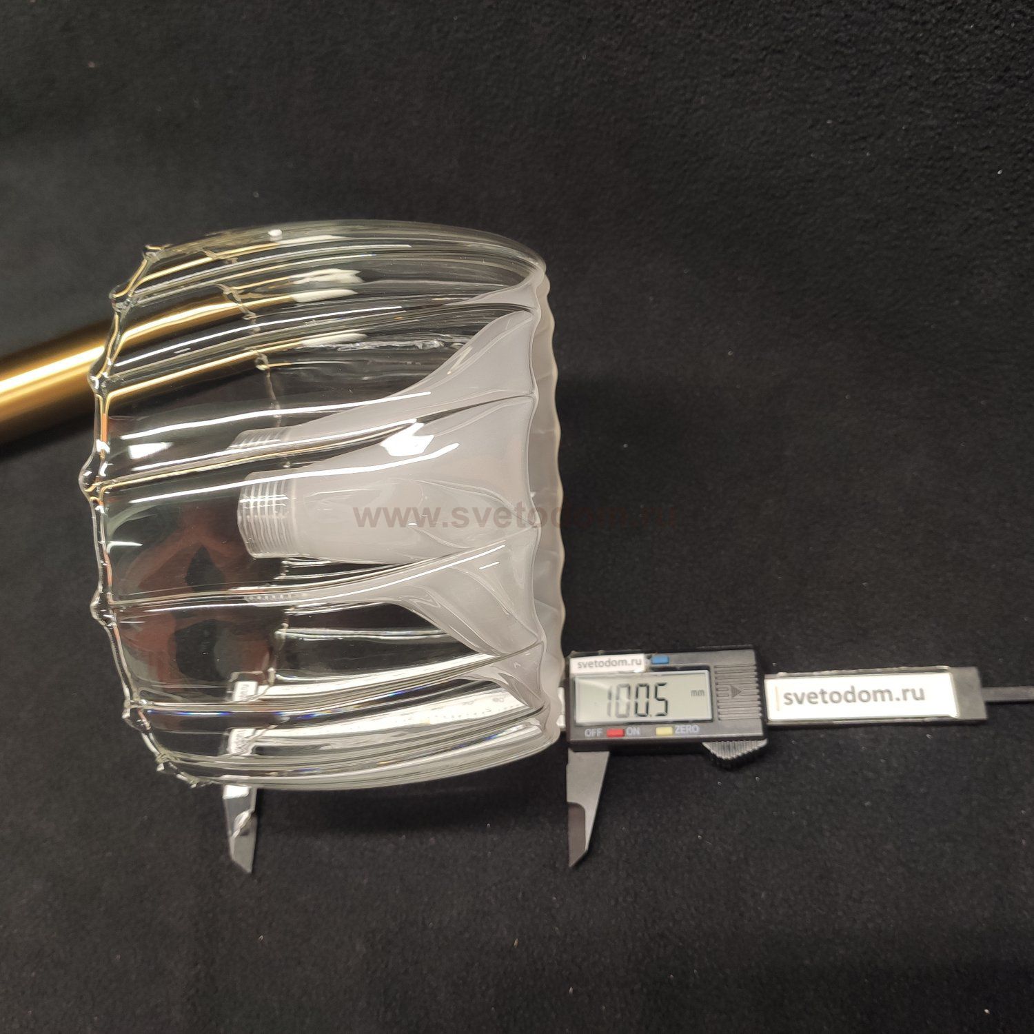 Плафон стекло двойное 150*100мм с резьбой 20мм для светильников Vele Luce vl5454p kelly