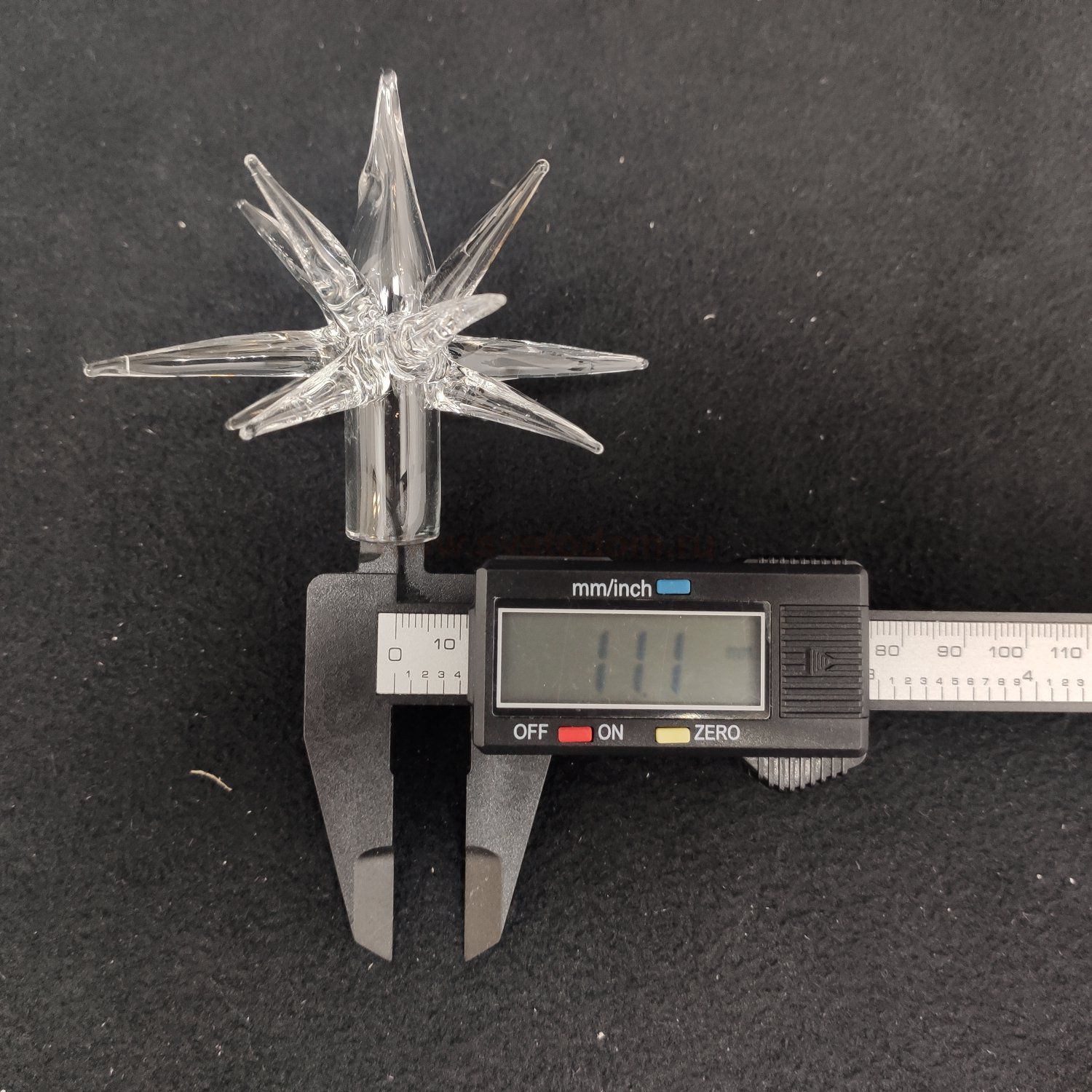 Плафон стекло звездочка 70мм G4  (12мм посадка) MW 244012