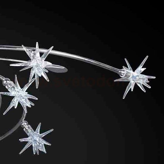 Плафон стекло звездочка 71мм G4  (11мм посадка) 7079 / 1-8247-22