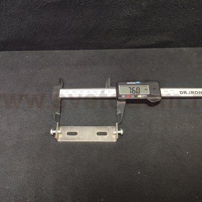 Планка монтажная для светильников 76-88мм с декоративными винтами цвета никель