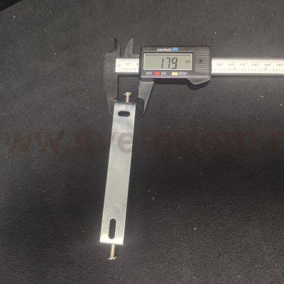 Планка монтажная для светильников 115-130мм с декоративными винтами цвета никель