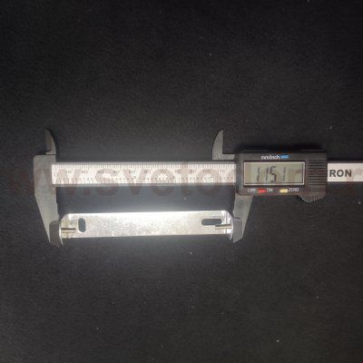 Планка монтажная для светильников 115-130мм с декоративными винтами цвета никель