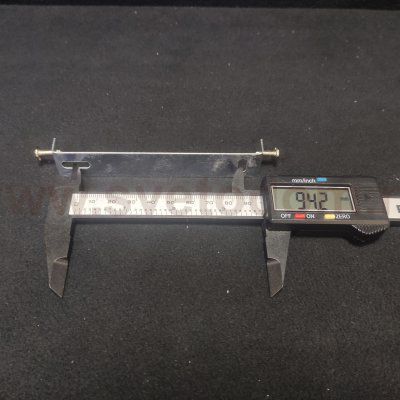 Планка монтажная для светильников 115-130мм с декоративными винтами цвета никель