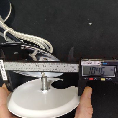 Подвесное крепление для светильников с отверстием плафона 75-105мм E27 прозрачный шнур 1,6м