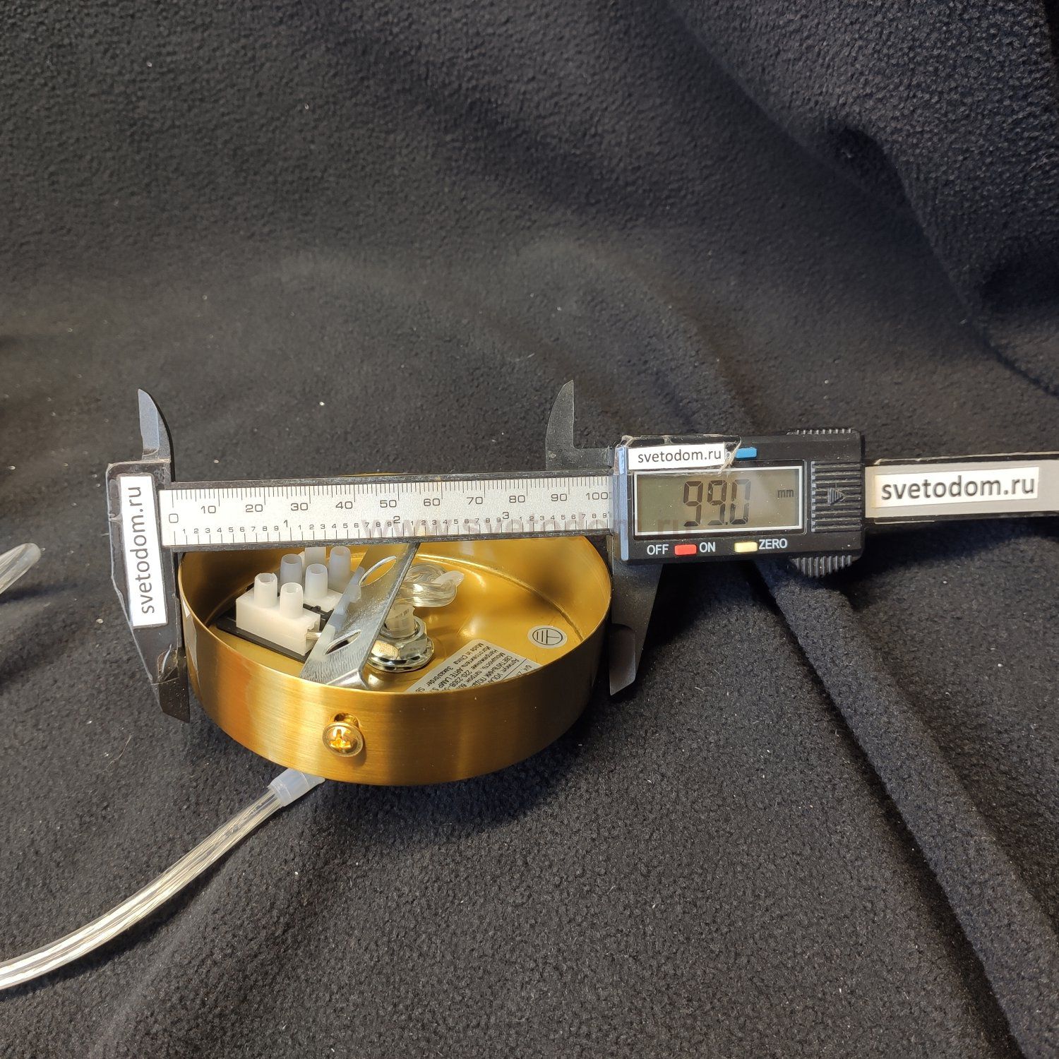 Подвесное крепление для светильников с отверстием плафона 75-105мм E27 прозрачный шнур 1,6м медь (1925)