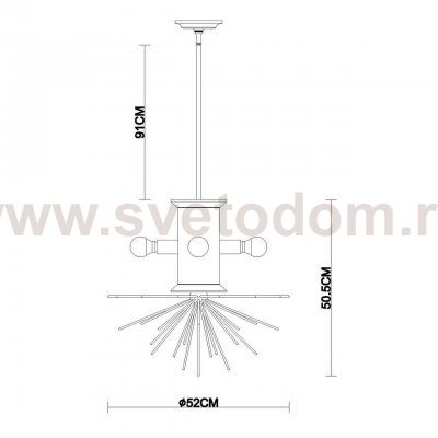 Подвесная люстра Vele Luce Aragonese VL1224P04