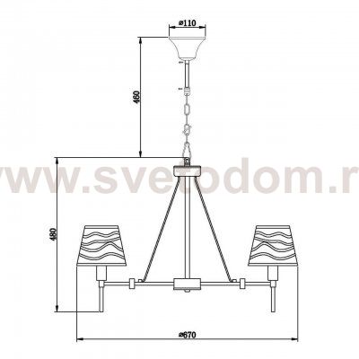 Подвесная люстра Vele Luce Ardente VL1473L05