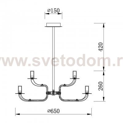 Подвесная люстра Vele Luce Artistico VL1682L08