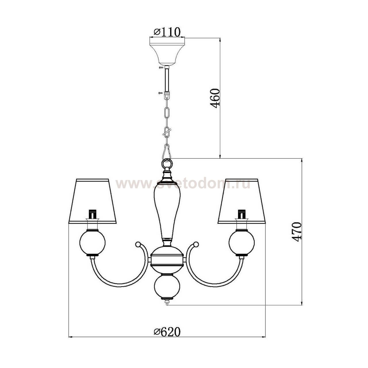 Подвесная люстра Vele Luce Bella VL2014L05