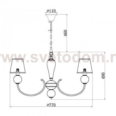 Подвесная люстра Vele Luce Bella VL2014L08