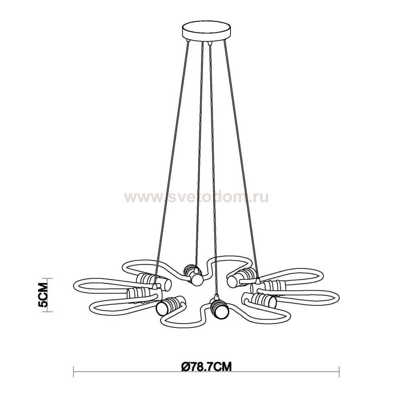 Подвесная люстра Vele Luce Camomilla VL1073L08