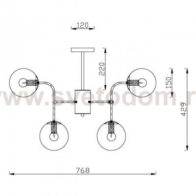 Подвесная люстра Vele Luce Cielo VL2214L06