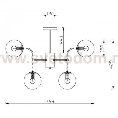 Подвесная люстра Vele Luce Cielo VL2214L08