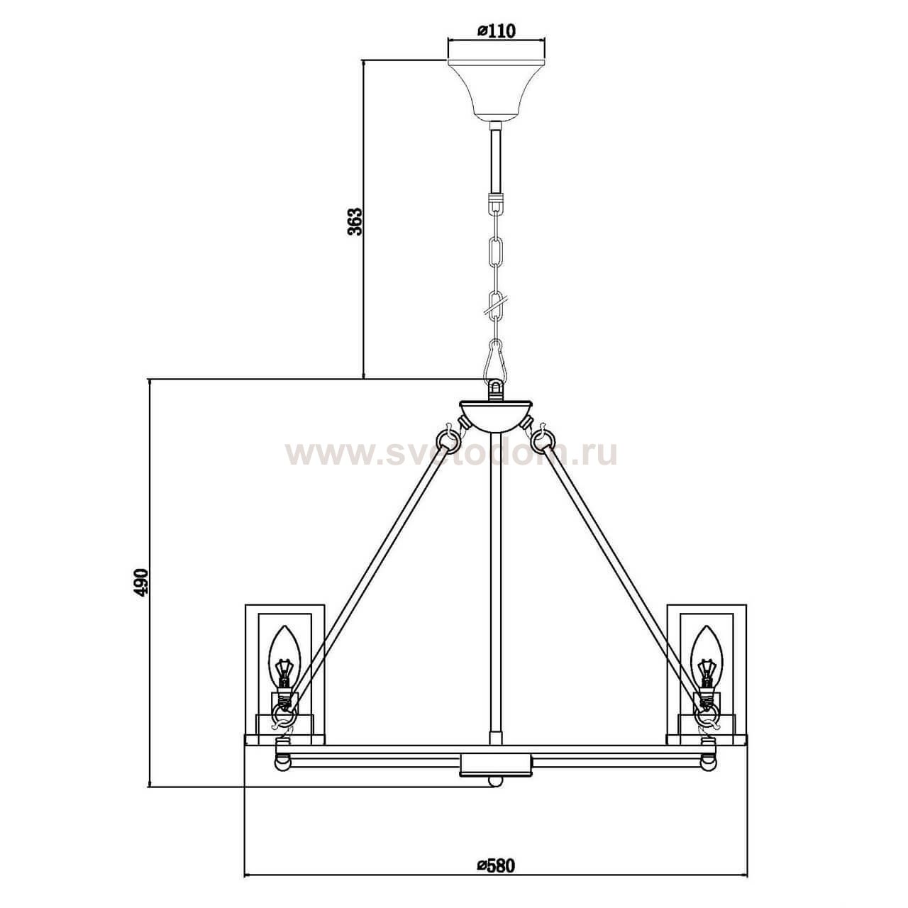 Подвесная люстра Vele Luce Eterno VL1385L06