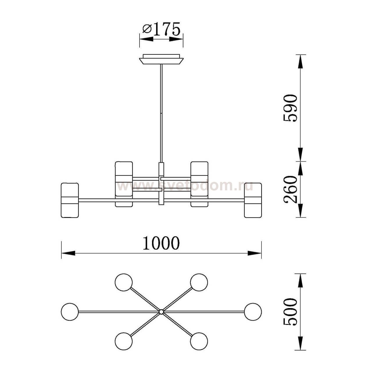 Подвесная люстра Vele Luce Federica VL1723L50