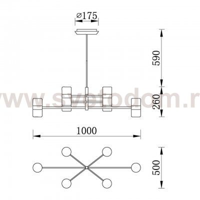 Подвесная люстра Vele Luce Federica VL1723L50