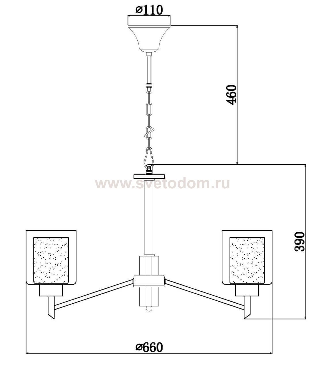 Подвесная люстра Vele Luce Felice VL1425L06
