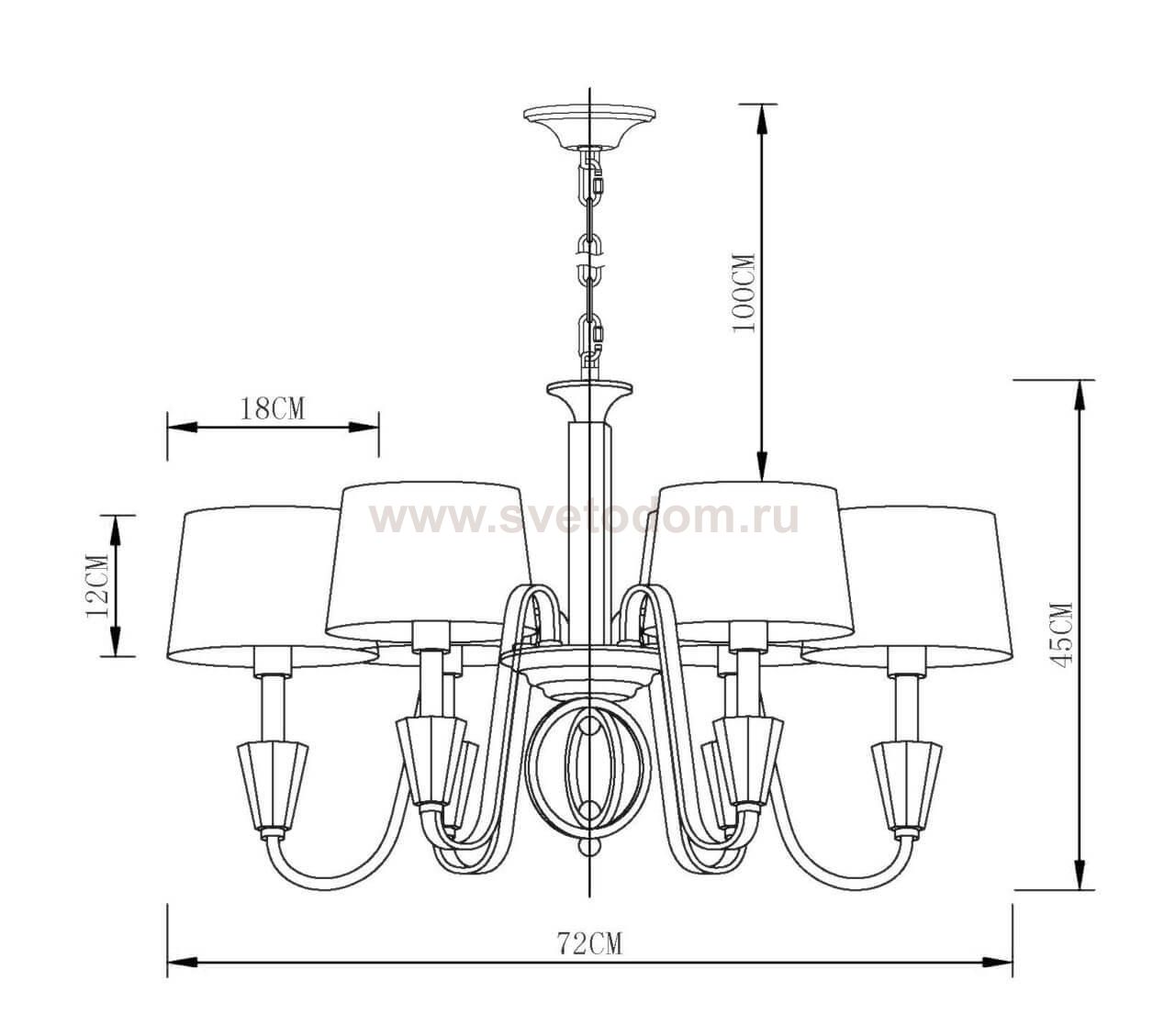 Подвесная люстра Vele Luce Felicia VL1023L06