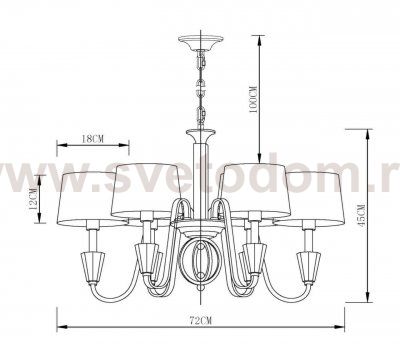 Подвесная люстра Vele Luce Felicia VL1023L06