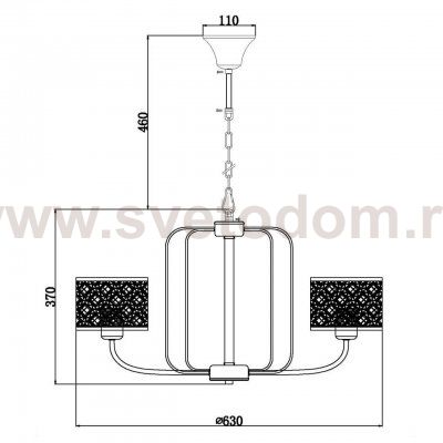 Подвесная люстра Vele Luce Fillippo VL1983L06
